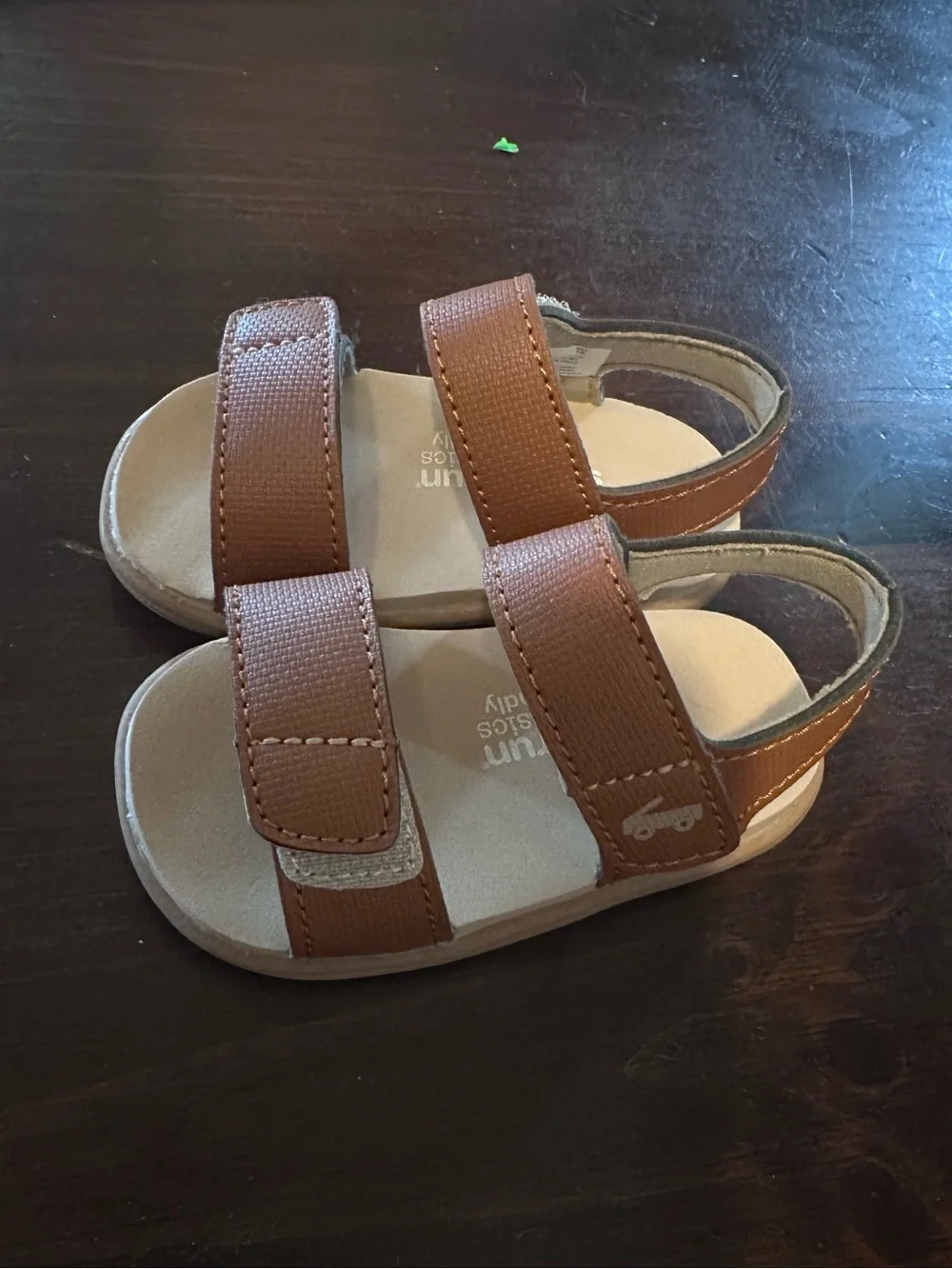 See Kai Run Brown Velcro Strap Sandals Toddler Size 4